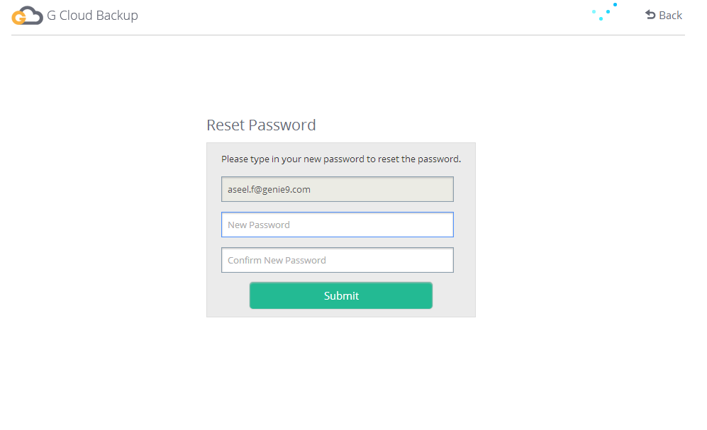 forget password form