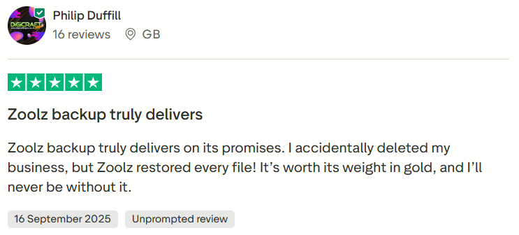 Zoolz customer review